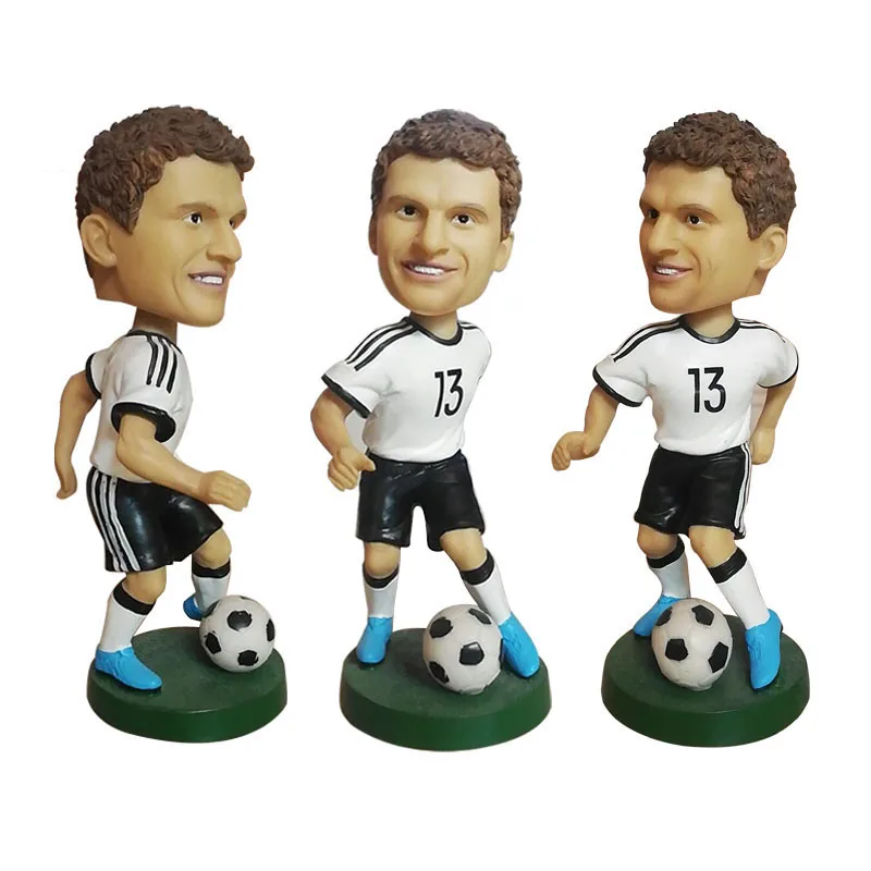 Promotion Custom Oem Made High Quality Soccer Player Basketballer Sport 3d Bobblehead Figurine,Resin Footballer Bobble Head Doll