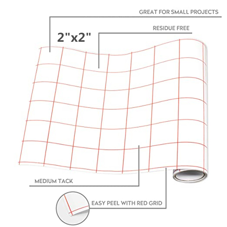 30,5 см x 5 м прозрачная переводная бумага виниловая лента рулон для силуэта камеи, Cricut клейкая виниловая для наклеек, знаков, окон, наклеек