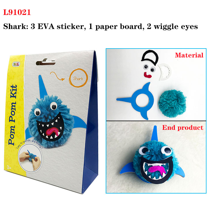 Diy Toys For Kids Woolen Yarn Pom Pom Animal Kit