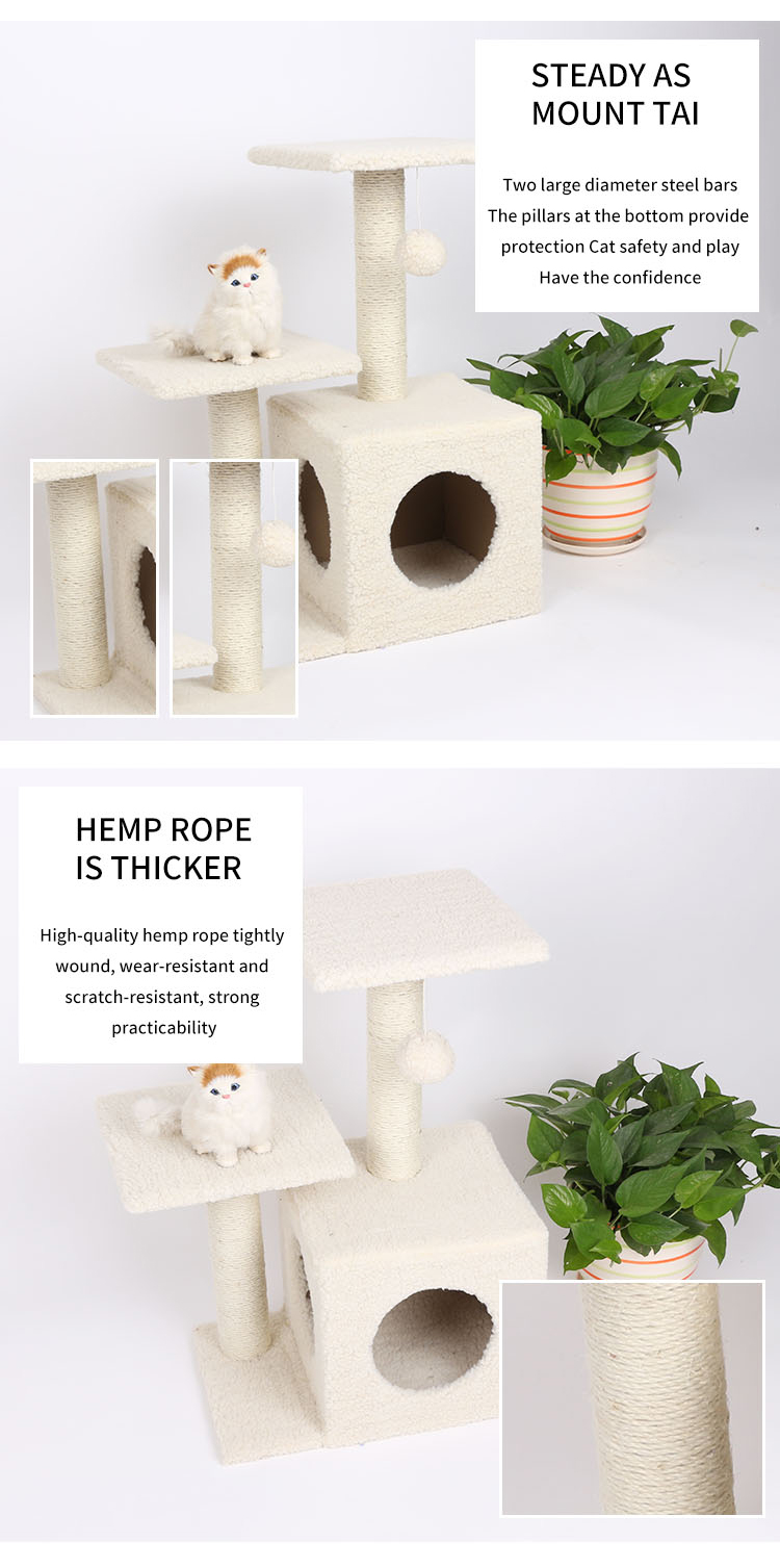 Hot Sell simple happy pet modern cat tree for cat play