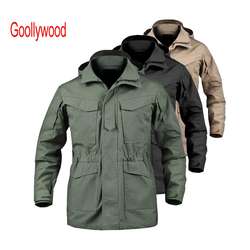 Jaqueta de campo m65 jaquetas táticas militares de combate ao ar livre casaco de moletom masculino multi-bolso jaquetas à prova dwaterproof água