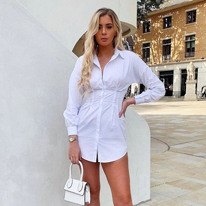 Camisa vestido blanco Clearance