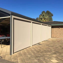 Patio Windbreak Screens Zip Track Screen Retractable Garden Screen