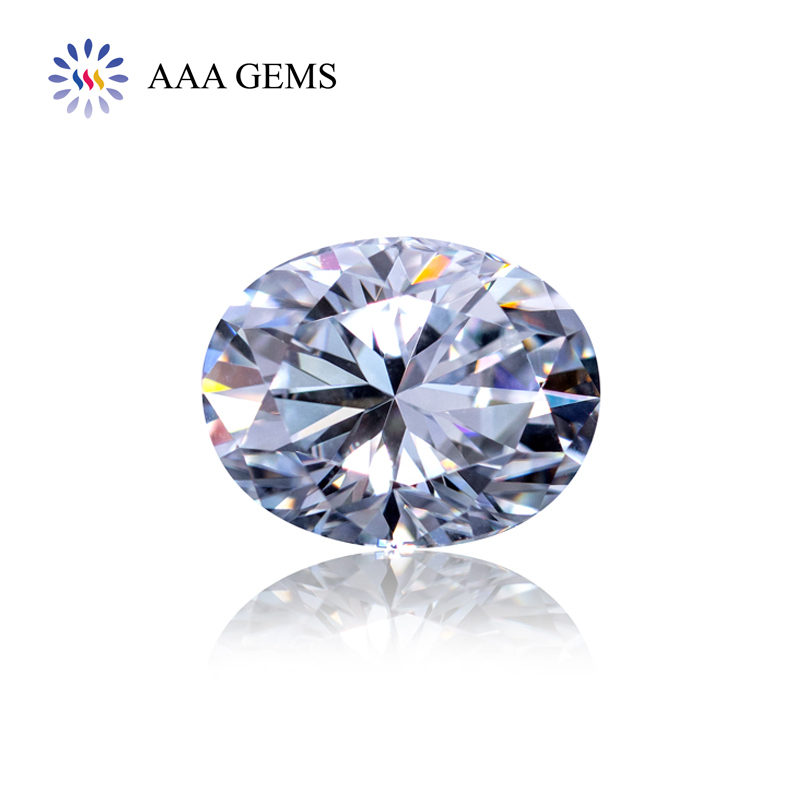 AAA Gems Synthetic Diamond Moissonite Diamond Vvs Loose Melee Diamond Raw Moissanite Stone Standard Cut Oval Moissanite