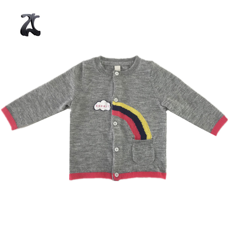 Новинка, вязаный кардиган для маленьких девочек, свитер, дизайн для девочек