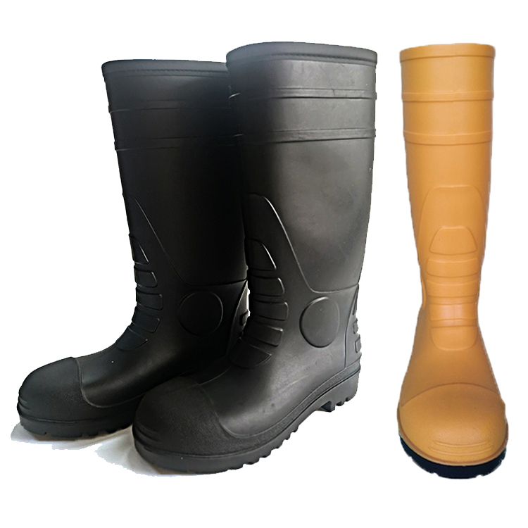 Принимаются заказы на ПВХ, водонепроницаемые ПВХ стальные защитные ботинки с носком, резиновые ботинки