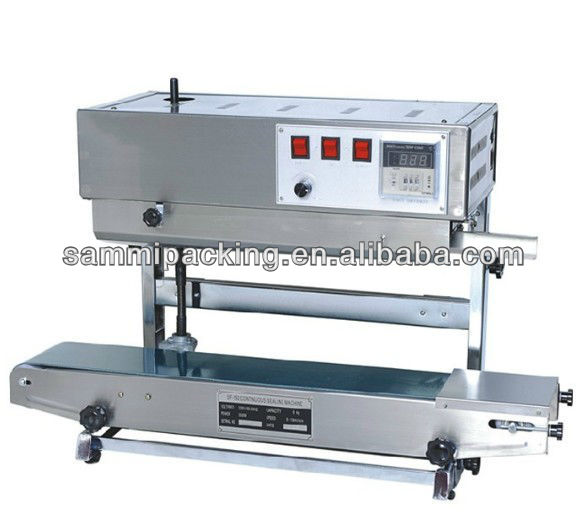 SF-150V Vertical Continuous Electric Plastic Bag Sealer Band Sealer