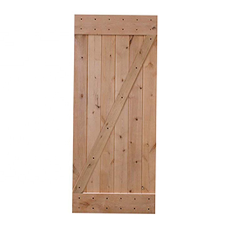 מודרני עיצוב עץ פורניר מסוקסות Alder פנים הזזה קרש אסם דלת