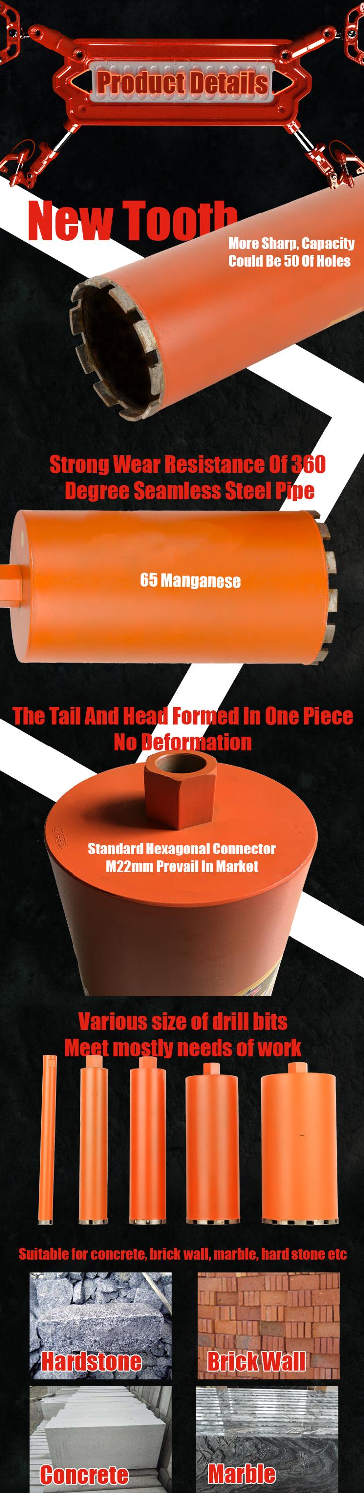 Diamond Drilling Machine Concrete Core Hollow Drilling Bits