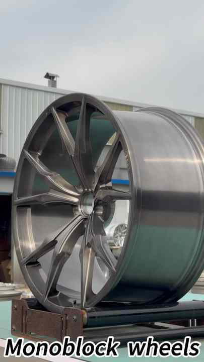 19 20 21 22 Inch Alloy Car Wheels 5x112 Brushed Gray Forged Monoblock ...
