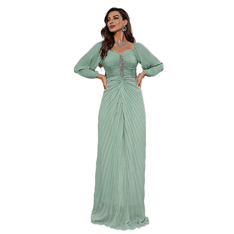 sage green abaya dress Hafsa Abaya (Sage Green) 68 / Green