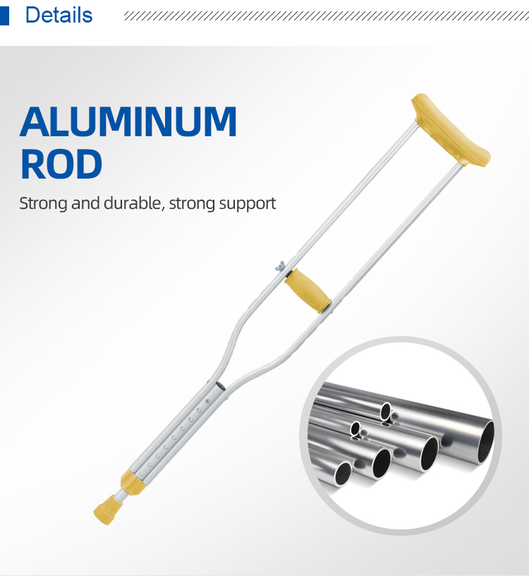 Kaiyang KY925L(M) with oval tube much stronger Crutches Factory Directly Price Underarm Walking Cane axillary crutches