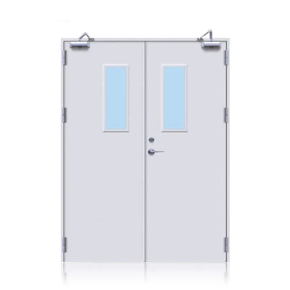 Beste kwaliteit dubbele blad staal brandwerende beveiliging deuren op koop american stalen deur met superieure kwaliteit