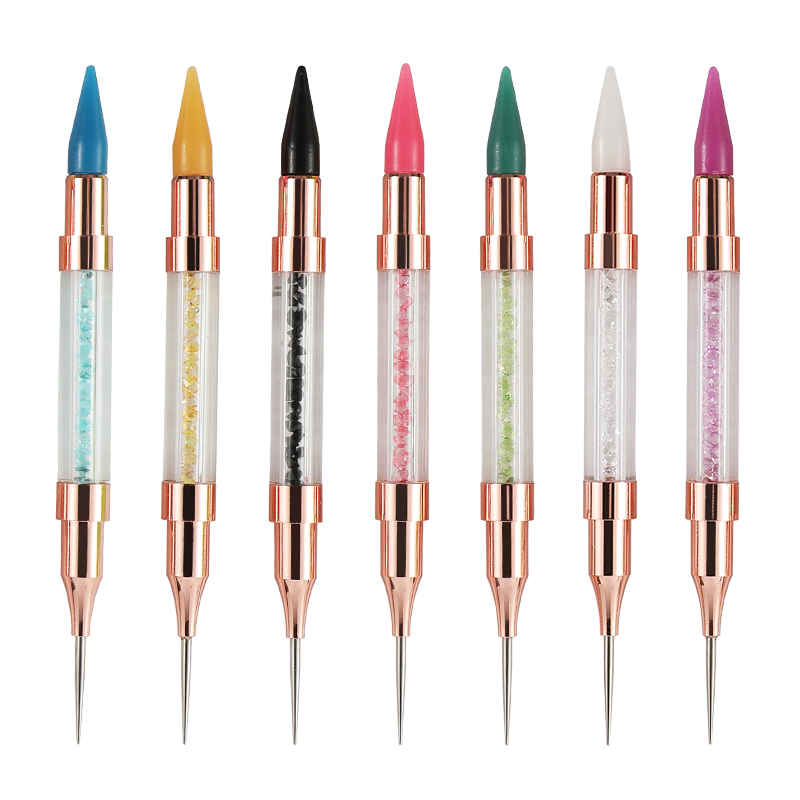 Высококачественный супердлинный двусторонний Магнитный маникюрный точечный инструмент для ногтей Новое поступление кистей для ногтей