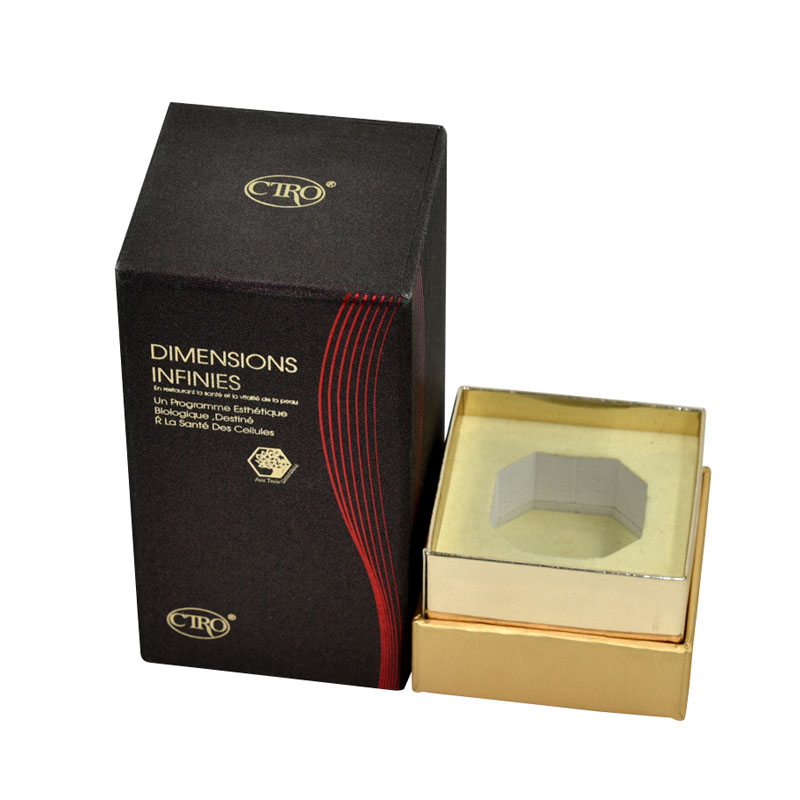 Capéu de chapéu personalizado preto perfume único de papel cosmético caixa de embalagem caixa de madeira fábrica personalizada