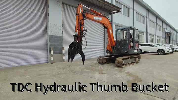 Clamshell Rotation Motor Premium 100L TDC Rotating Grab Bucket with Clamshell Design Motor As ...