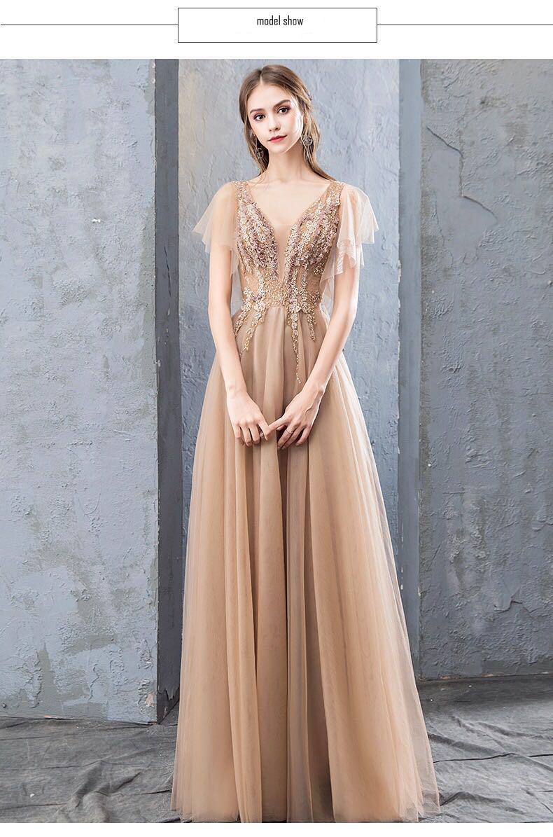 2019 新款热销工厂批发女士晚礼服优雅女士长款派对礼服