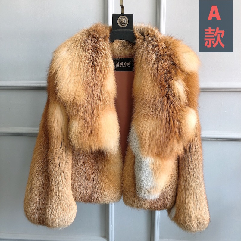 Top Sale Fashion Warm Winter Jacket for Women Thicken Soft High Quality Genuine Real Fur Coat fox fur coat women