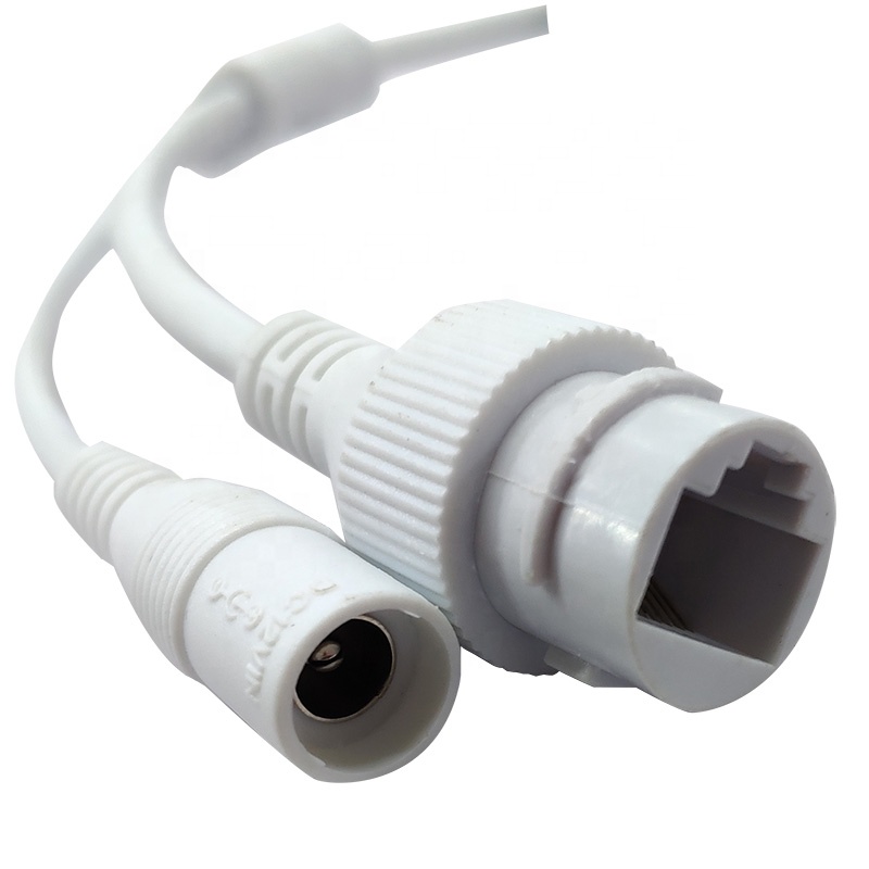 Водонепроницаемый кабель POE LAN и кабель постоянного тока на заказ для модуля платы IP-камеры видеонаблюдения с погодозащищенным разъемом RJ45