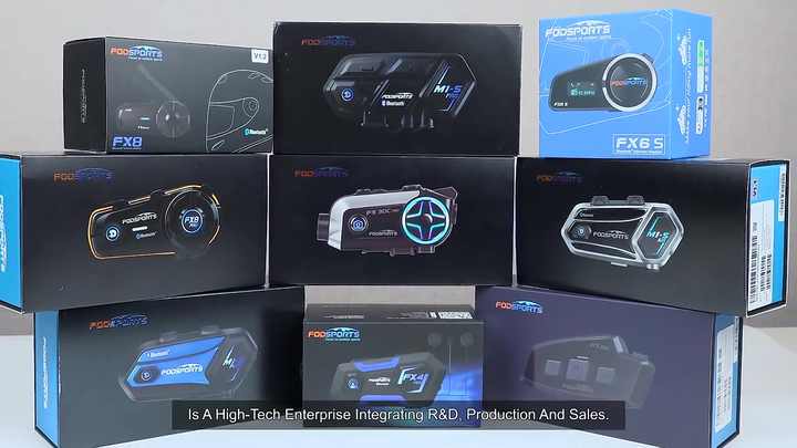 Fodsports Motorcycle Headsets Reliable Bluetooth Intercoms