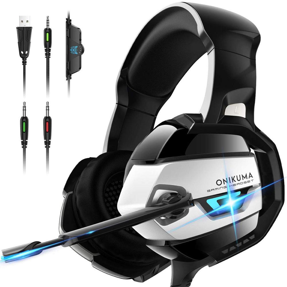 Hot Selling Stereo PC Casque Gaming Headset Headphone K5 with Mic LED Light Auriculares Gamer for PS4