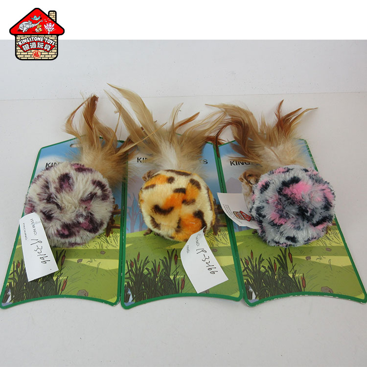 Экологичная интерактивная игрушка для кошек, перьевая игрушка для домашних животных, игрушка для кошек с плюшевым колокольчиком