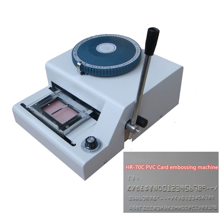 Прямая продажа с фабрики, оптовая продажа, 70 символов, машина для тиснения букв, машина для тиснения пластиковых карточек