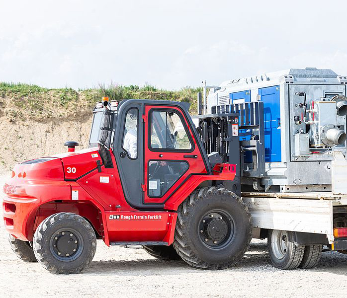 Wide view mast 4 wheel Drive Rough terrain forklift