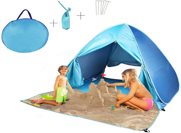 Hot Creative Customized Fishing Beach Shelter, 2020 Hot-selling New Inventions UPF50+ Silver Coated Beach Tents Manufacturer,