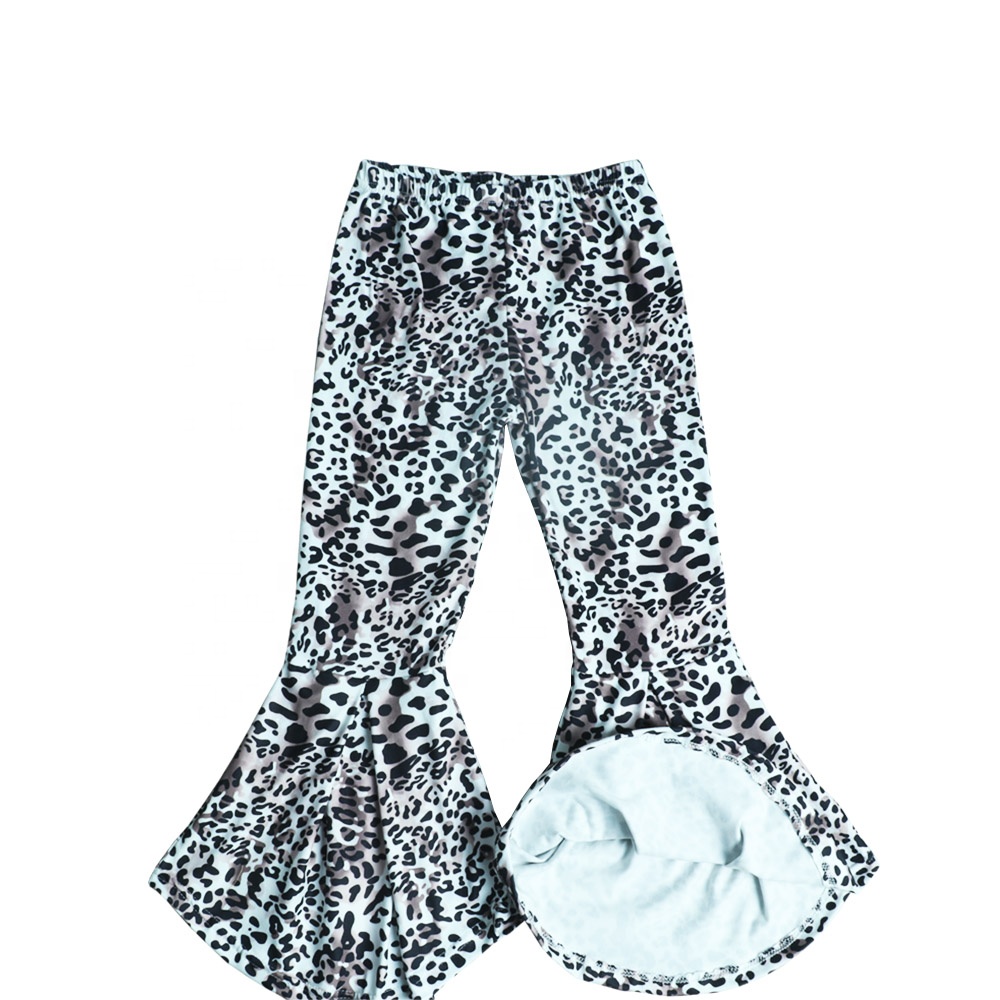 Детские спортивные штаны для девочек, штаны с принтом гепарда, широкие штаны для девочек