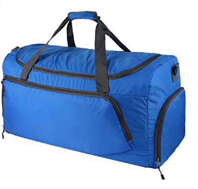 حقيبة سفر من القماش الخشن قابلة للطي خفيفة الوزن مقاومة للماء قابلة للطي مع حقيبة أحذية