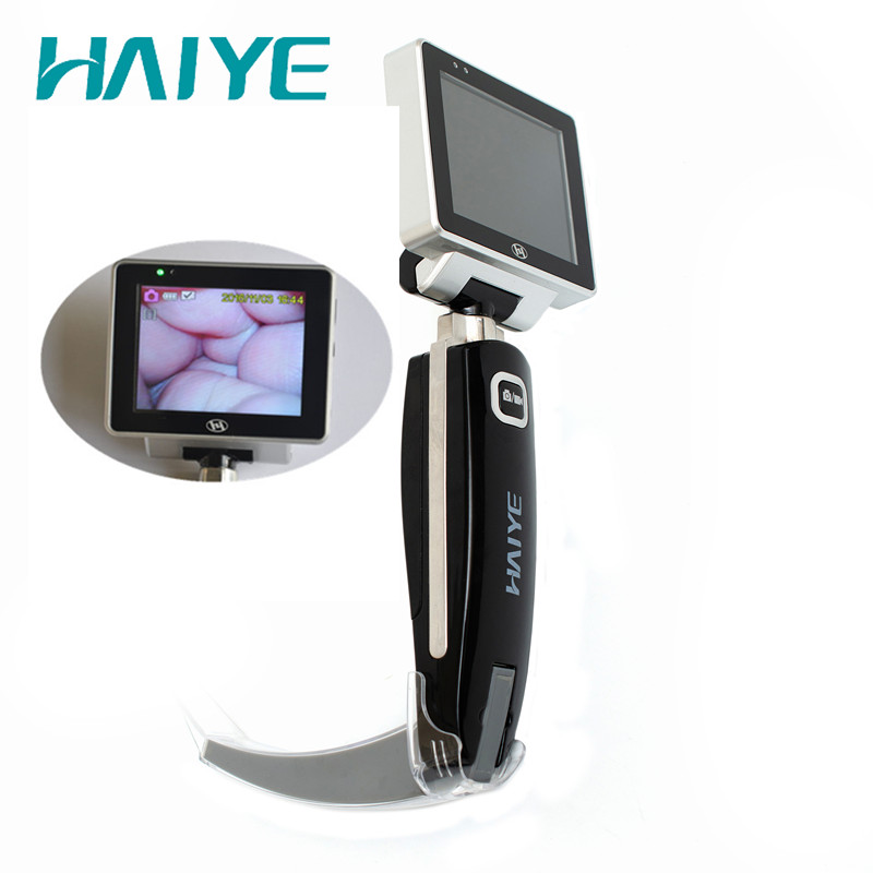 3'' TFT LCD Pediatric Fiber Optic Video Laryngoscope 16GB