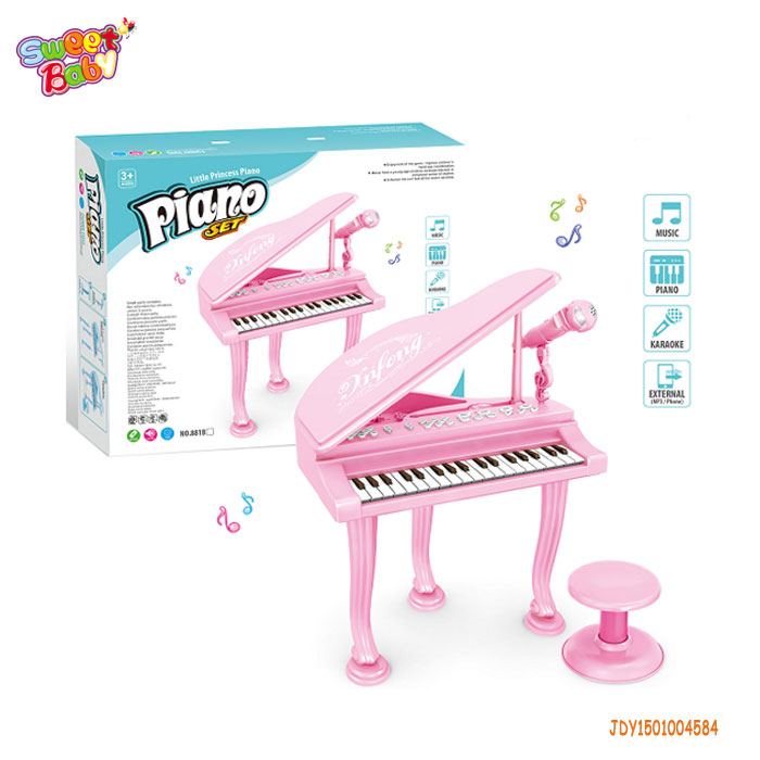 JDY1501004584 детские розовые детские электронные пианино с детскими игрушками