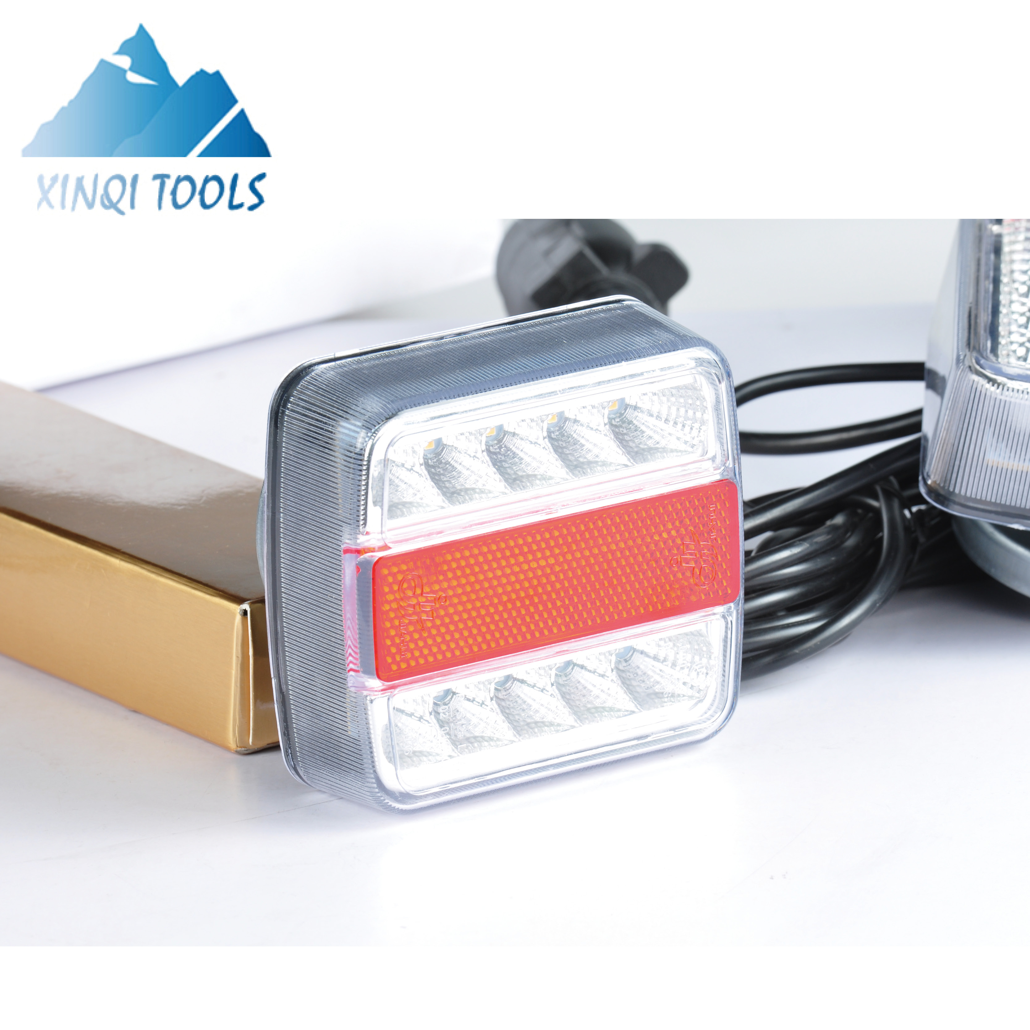 MAGNETIC LED TRAILER TOWING LIGHT BOARD LIGHTS 7.5 METRE REAR LAMPS TRACTOR BIKE