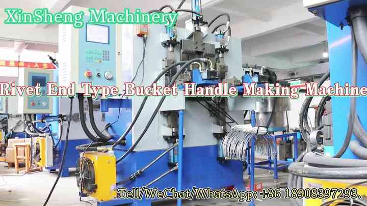 Bucket Handle Making Machine with Plastic Gripper Inserting Function ...