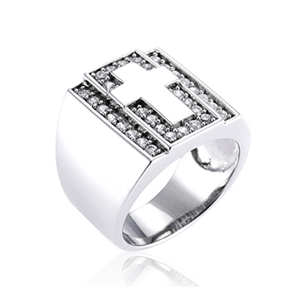Excow Jewelry Piano Keyboard Ring Tungsten Carbide for Unisex