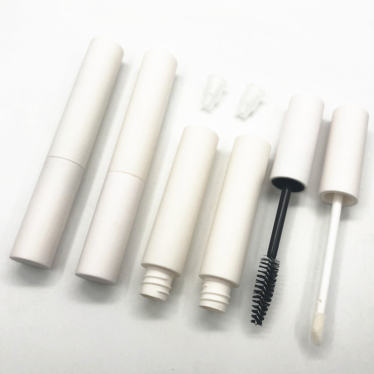 Матовая Белая пластиковая пустая тушь для ресниц, 10 мл, под заказ, подводка для глаз, тюбик для помады, контейнер, бутылка