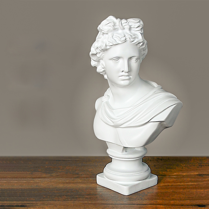 Скандинавский портрет головы Давида фигурка греческой мифологии мини-пластырь бюст статуя гипсовый рисунок практика ремесла известная скульптура