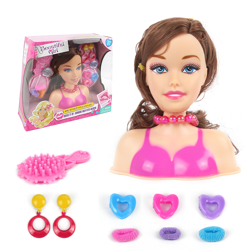 Плетеная кукла с волосами, оптовая продажа, игрушки «сделай сам» для ролевых домиков, модель для девочек, одевающиеся куклы для детей