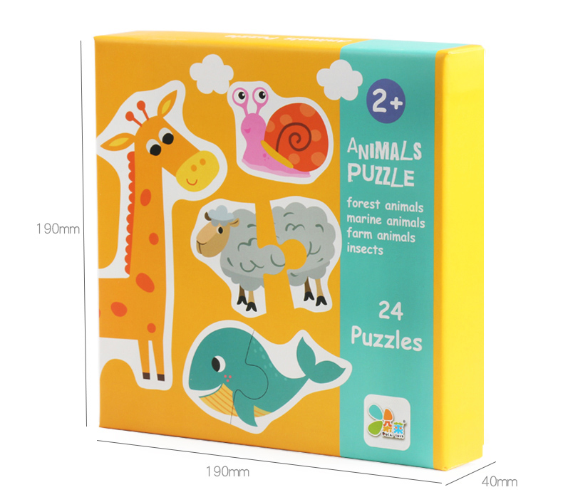Factory Directly Selling Wooden Animals Fruits Jigsaw Puzzle Toys High Quality Children Preschool Educational Toys