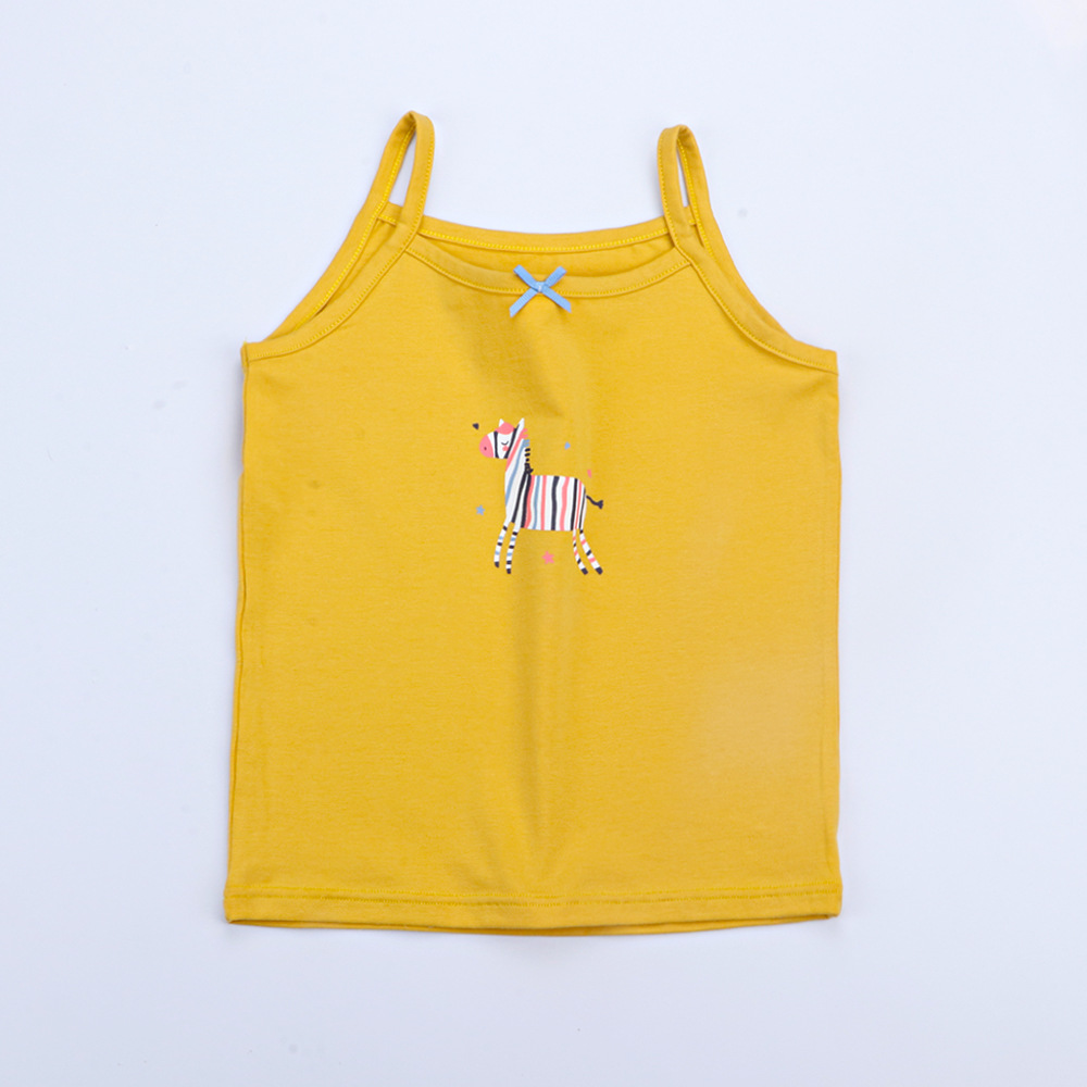 Жилет на бретельках для девочек, хлопковый детский мультяшный жилет на бретельках для девочек, тонкий летний
