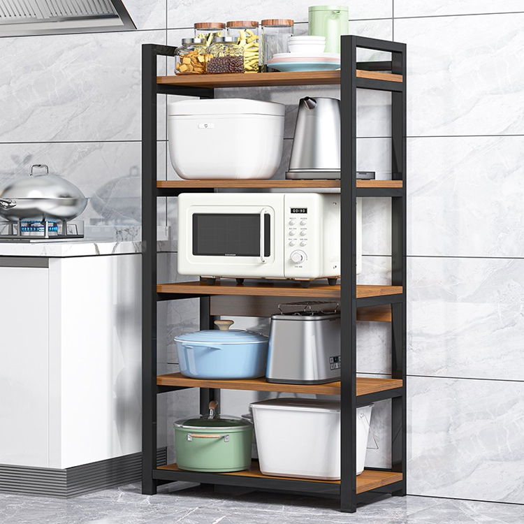 Estante de metal para horno microondas y cocina blanco Warmiehomy