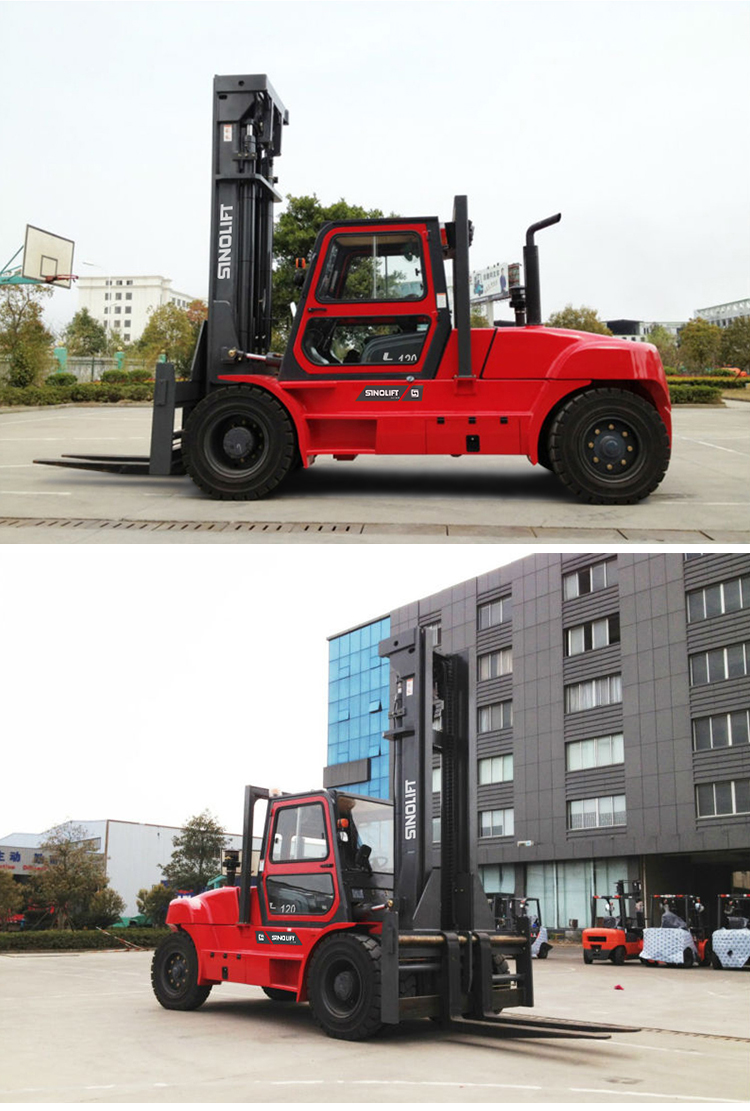 Sinolift CPCD120  12Ton Diesel Forklift with 3m two stage Wide-view mast