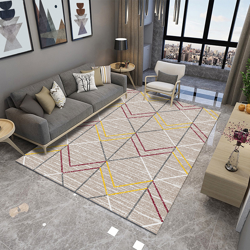 Fashionable elegant comfortable touching feeling carpet  polyester color exhibition mat living room carpet