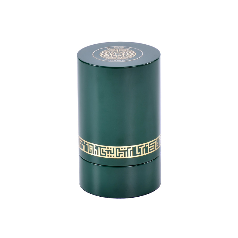 Caixa de perfume de madeira redonda de luxo personalizada por atacado para presente