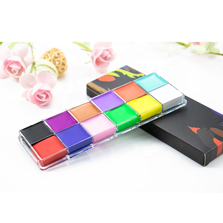 Набор для творчества клоуна, краска для лица, цвета, Хэллоуин, косплей, вечеринка, живопись, сделай сам, набор для рисования лица, краска для лица