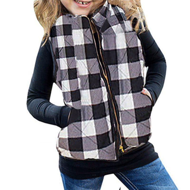 Осенне-зимний классический стеганый жилет без рукавов с карманами на молнии