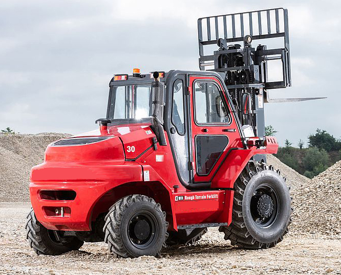 Wide view mast 4 wheel Drive Rough terrain forklift
