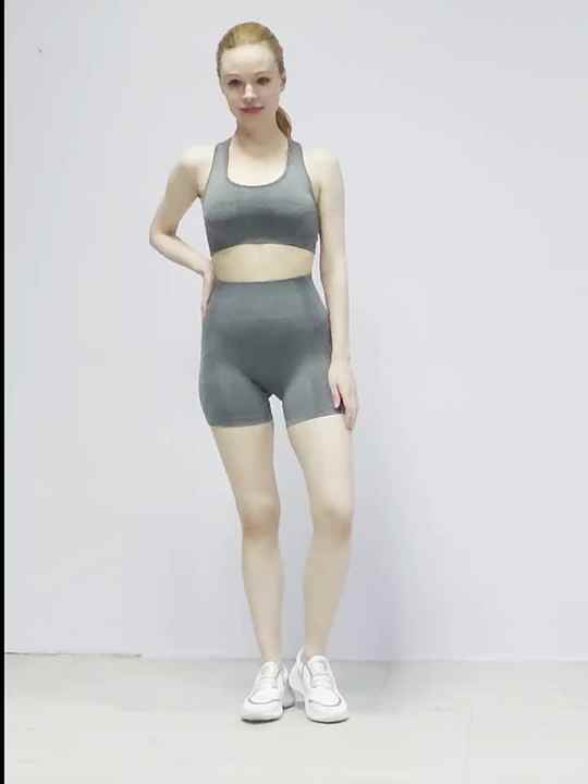 Hot Selling Yoga Bra Yoga Short Pants High Waist Sports Leggings Custom