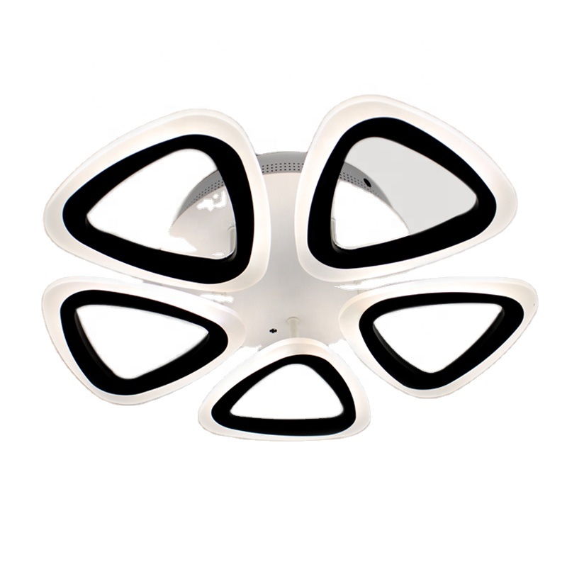 Декоративные черные светодиодные лампы, Цветочная Светодиодная лампа для дома, акриловый потолочный светильник